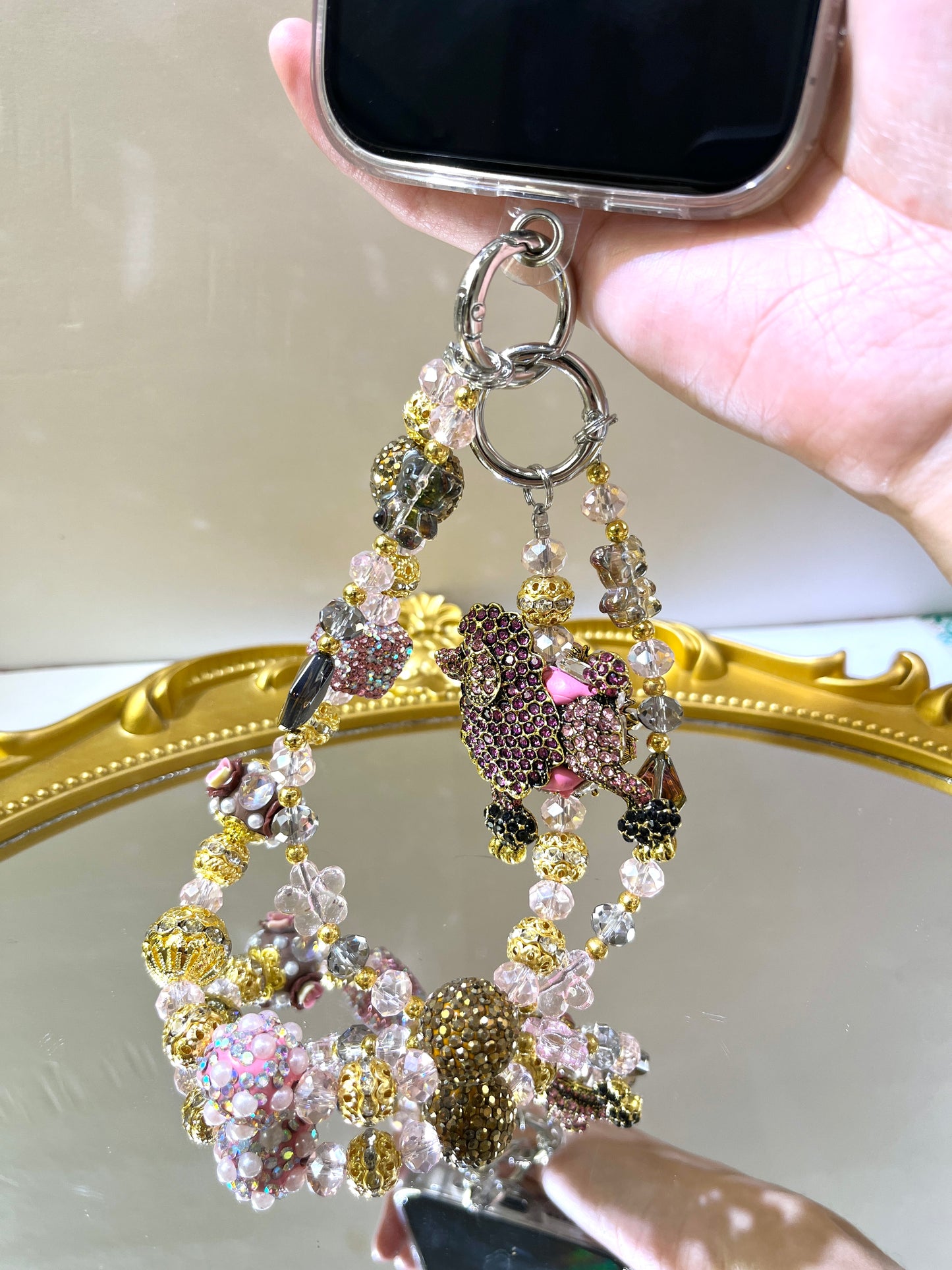 [Usharess] Premium Phone Chain - PP-006 poodle