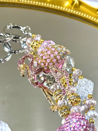 [Usharess] Premium Phone Chain - PP-009 flamingo