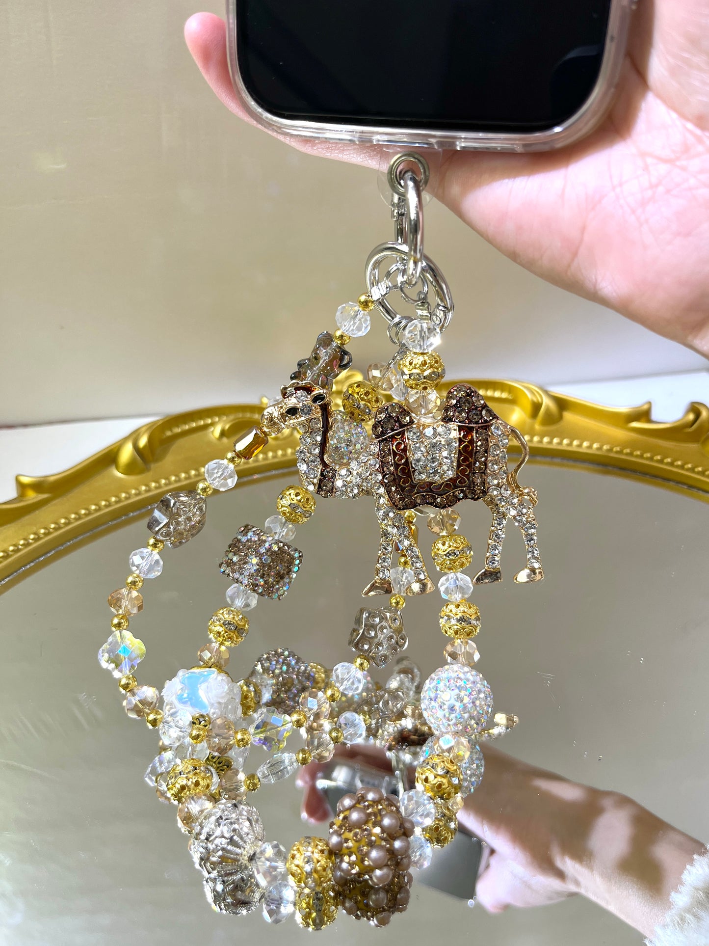 [Usharess] Premium Phone Chain - PP-012 Camel